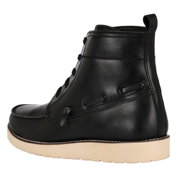 LIBERTYZENO Men's  BLACK Lace-Up Casual Boots - Picture 3 of 4